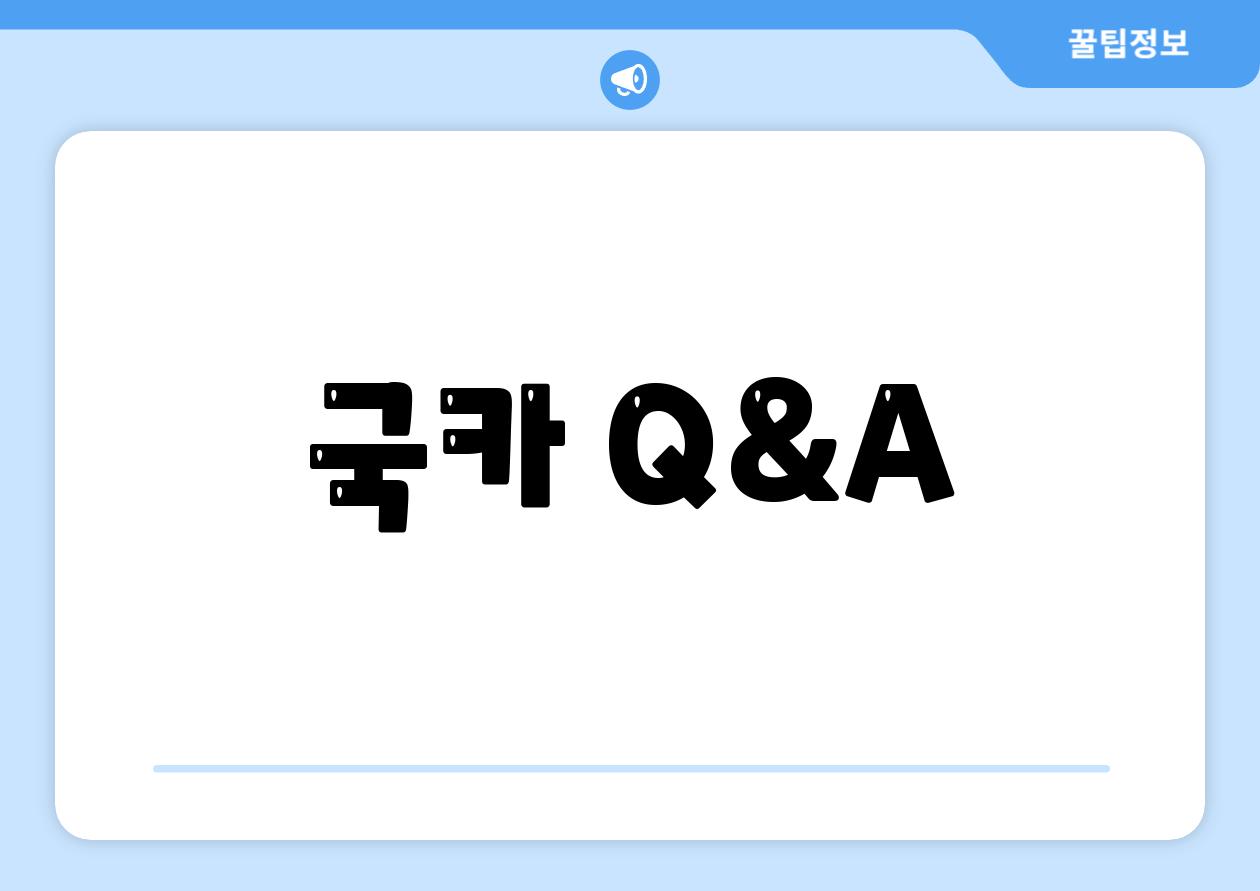 국카 Q&A