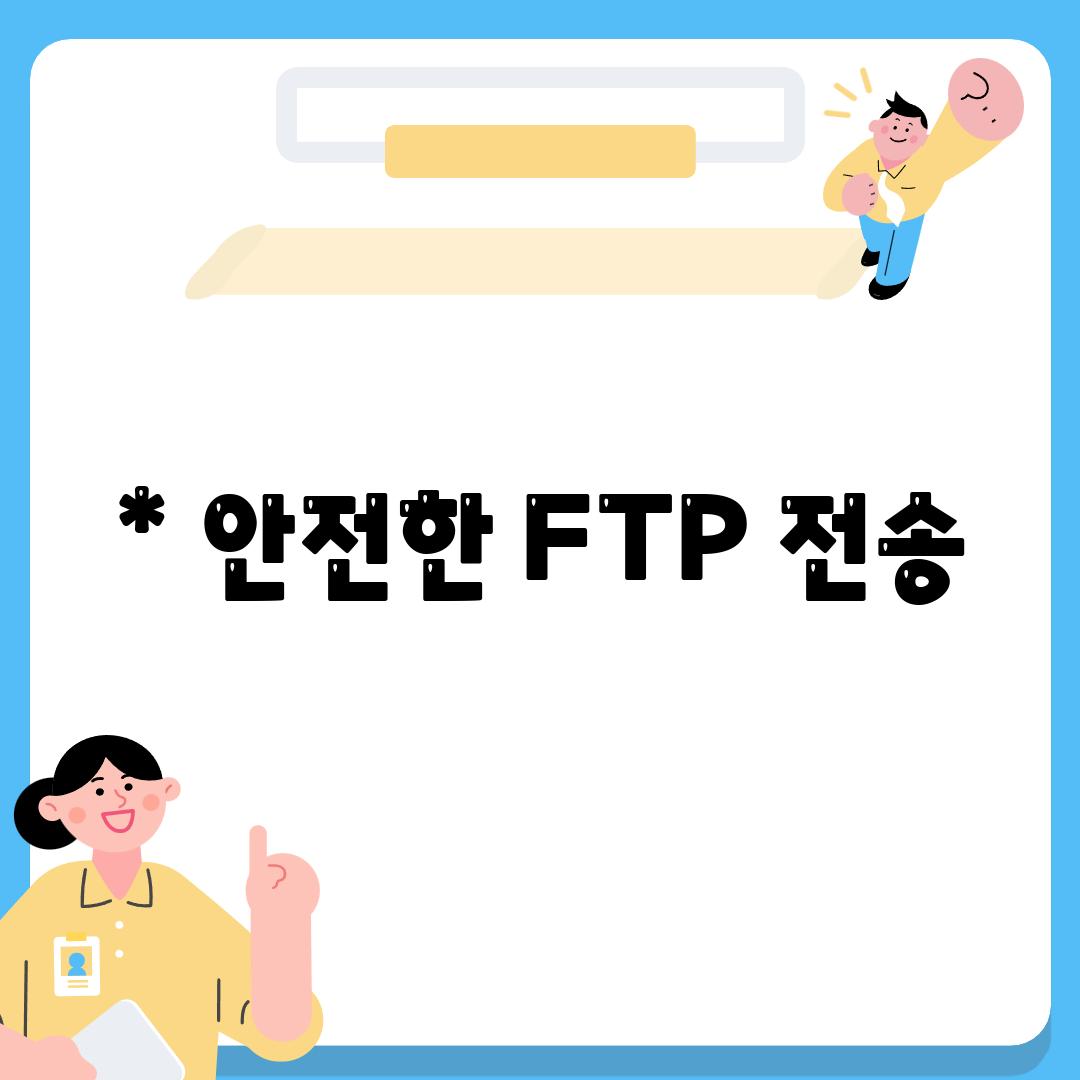 * 안전한 FTP 전송