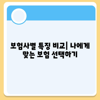 자동차보험 비교