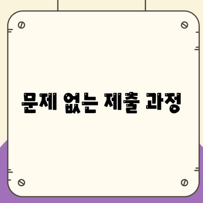 문제 없는 제출 과정