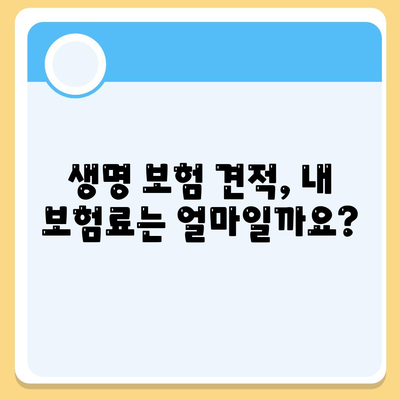 생명 보험 견적