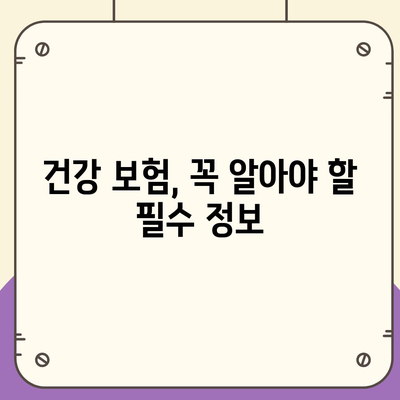 건강 보험 가이드