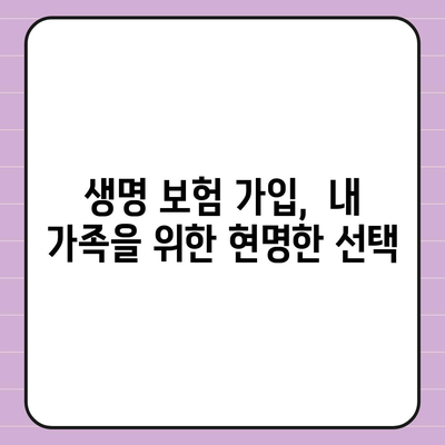 생명 보험 가입