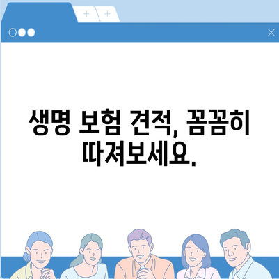 생명 보험 견적