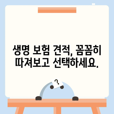 생명 보험 견적