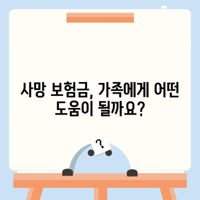 사망 보험금