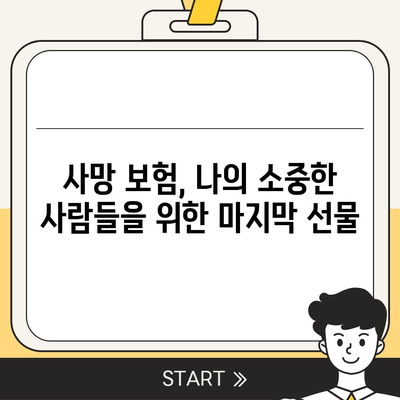 사망 보험 사망 보장