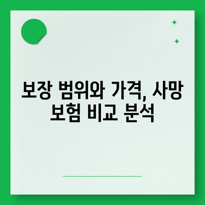 사망 보험사 추천