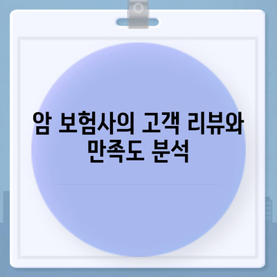 암 보험사 추천