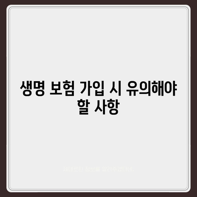 생명 보험 가입