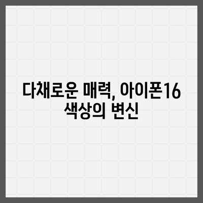 아이폰16의 새로운 색상 팔레트를 탐구