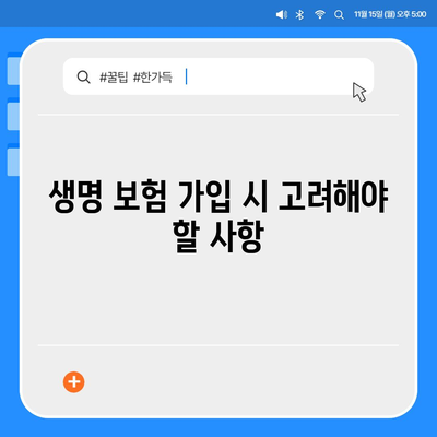 생명 보험