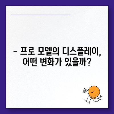 아이폰 16 프로 디스플레이 | 더 크고 밝아졌는가?