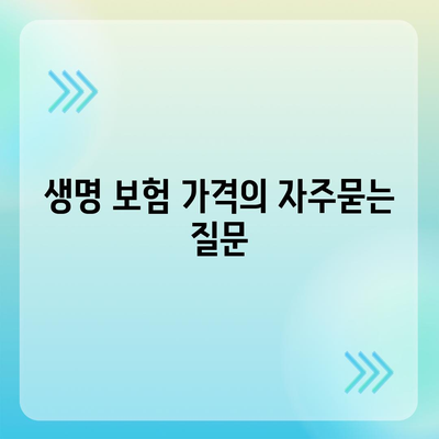 생명 보험 가격