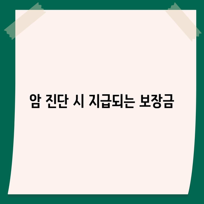 암 보험 혜택