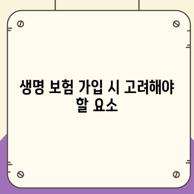 생명 보험 가입