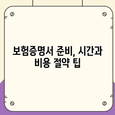 비자 발급을 위한 외국 여행 보험 증명서