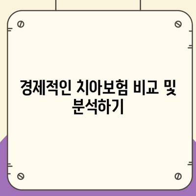 치아보험 합리적인 가격으로 가입하는 방법