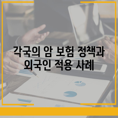 외국인을 위한 암 보험 가입 순위 및 암 관련 보장 혜택 탐구하기