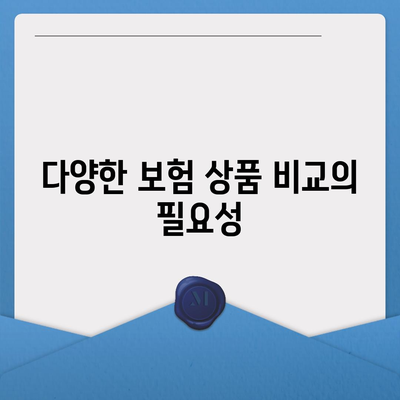 보험 비교 사이트의 중요성