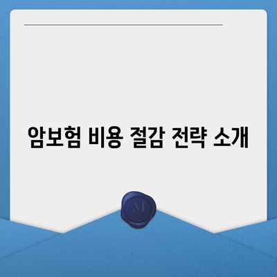 암보험 가입 순위 및 유사암 담당 비용 확인