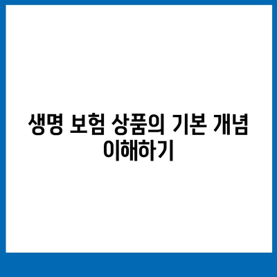 생명 보험 상품