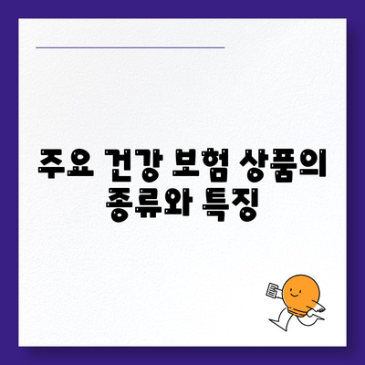 건강 보험 상품