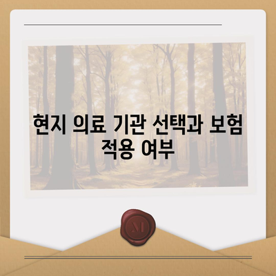 외국에서 질병에 걸렸을 때 보험 활용법