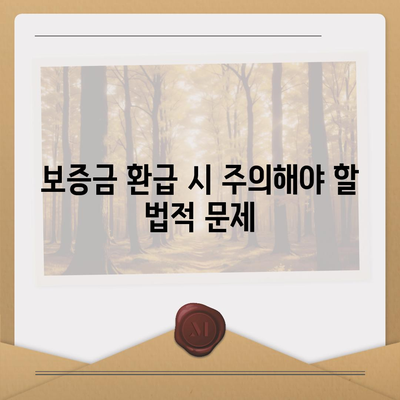 임대차 보증금 환급 방법 찾기