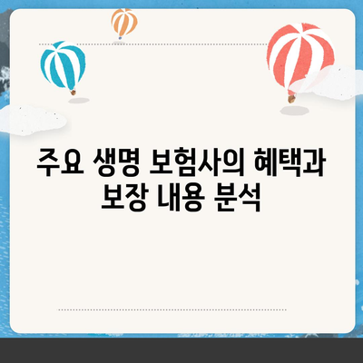 생명 보험사 비교