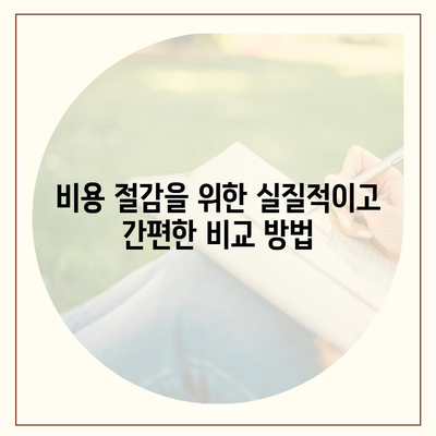 보험 비교 사이트의 역할과 가치