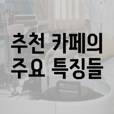 추천 카페의 주요 특징들