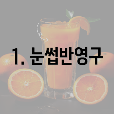 1. 눈썹반영구