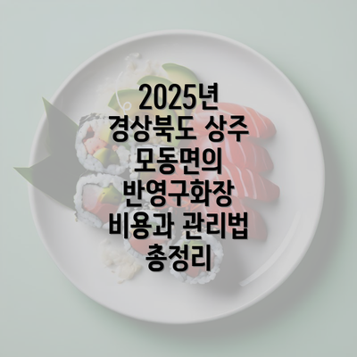 2025년 경상북도 상주 모동면의 반영구화장 비용과 관리법 총정리