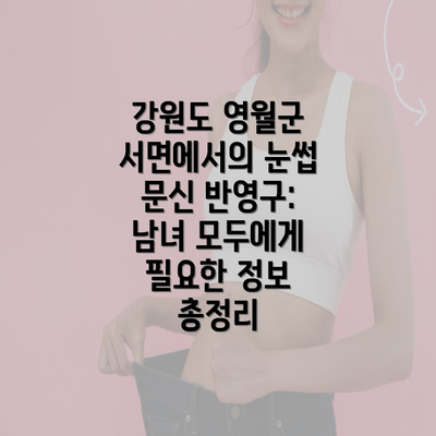 강원도 영월군 서면에서의 눈썹 문신 반영구: 남녀 모두에게 필요한 정보 총정리