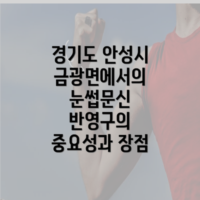 경기도 안성시 금광면에서의 눈썹문신 반영구의 중요성과 장점