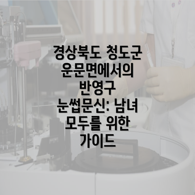 경상북도 청도군 운문면에서의 반영구 눈썹문신: 남녀 모두를 위한 가이드