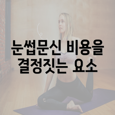 눈썹문신 비용을 결정짓는 요소