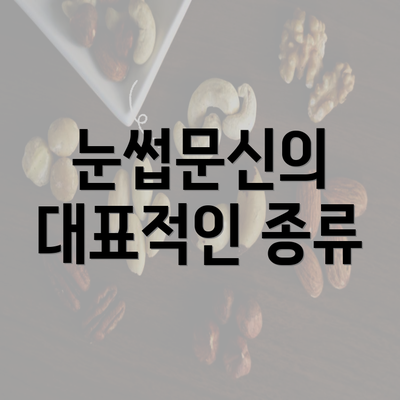 눈썹문신의 대표적인 종류