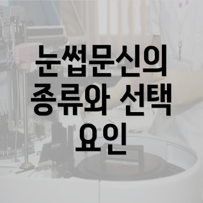 눈썹문신의 종류와 선택 요인