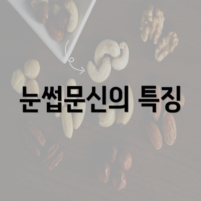 눈썹문신의 특징