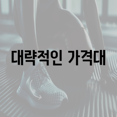 대략적인 가격대