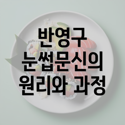 반영구 눈썹문신의 원리와 과정