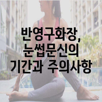 반영구화장, 눈썹문신의 기간과 주의사항