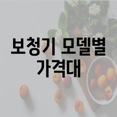 보청기 모델별 가격대