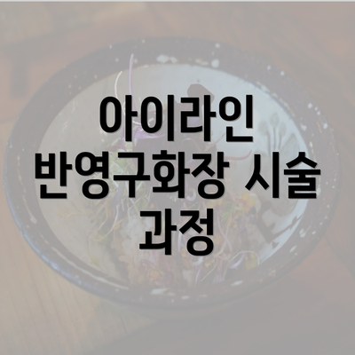 아이라인 반영구화장 시술 과정