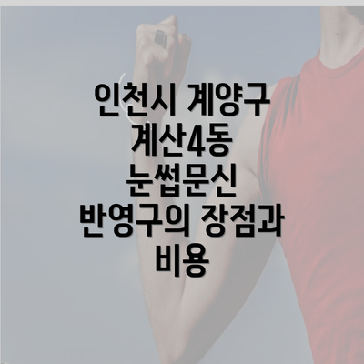 인천시 계양구 계산4동 눈썹문신 반영구의 장점과 비용