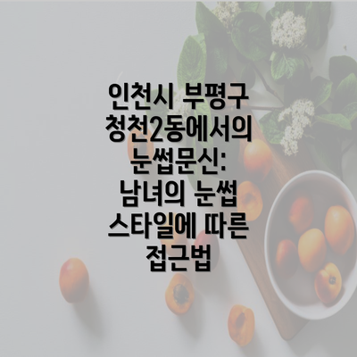 인천시 부평구 청천2동에서의 눈썹문신: 남녀의 눈썹 스타일에 따른 접근법