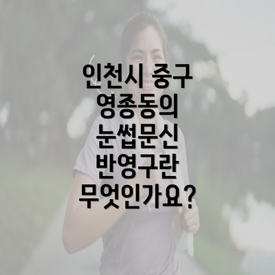 인천시 중구 영종동의 눈썹문신 반영구란 무엇인가요?