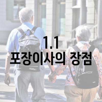 1.1 포장이사의 장점